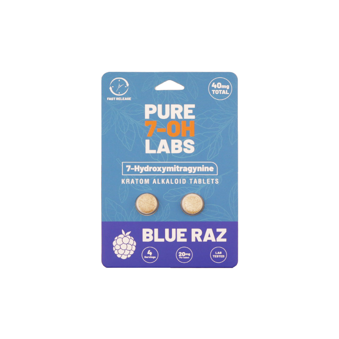 Pure 7-OH Labs – Blue Raz Tablets